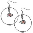 Kansas City Chiefs 2 Inch Hoop Earrings